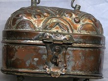 Copper bath requisites casket